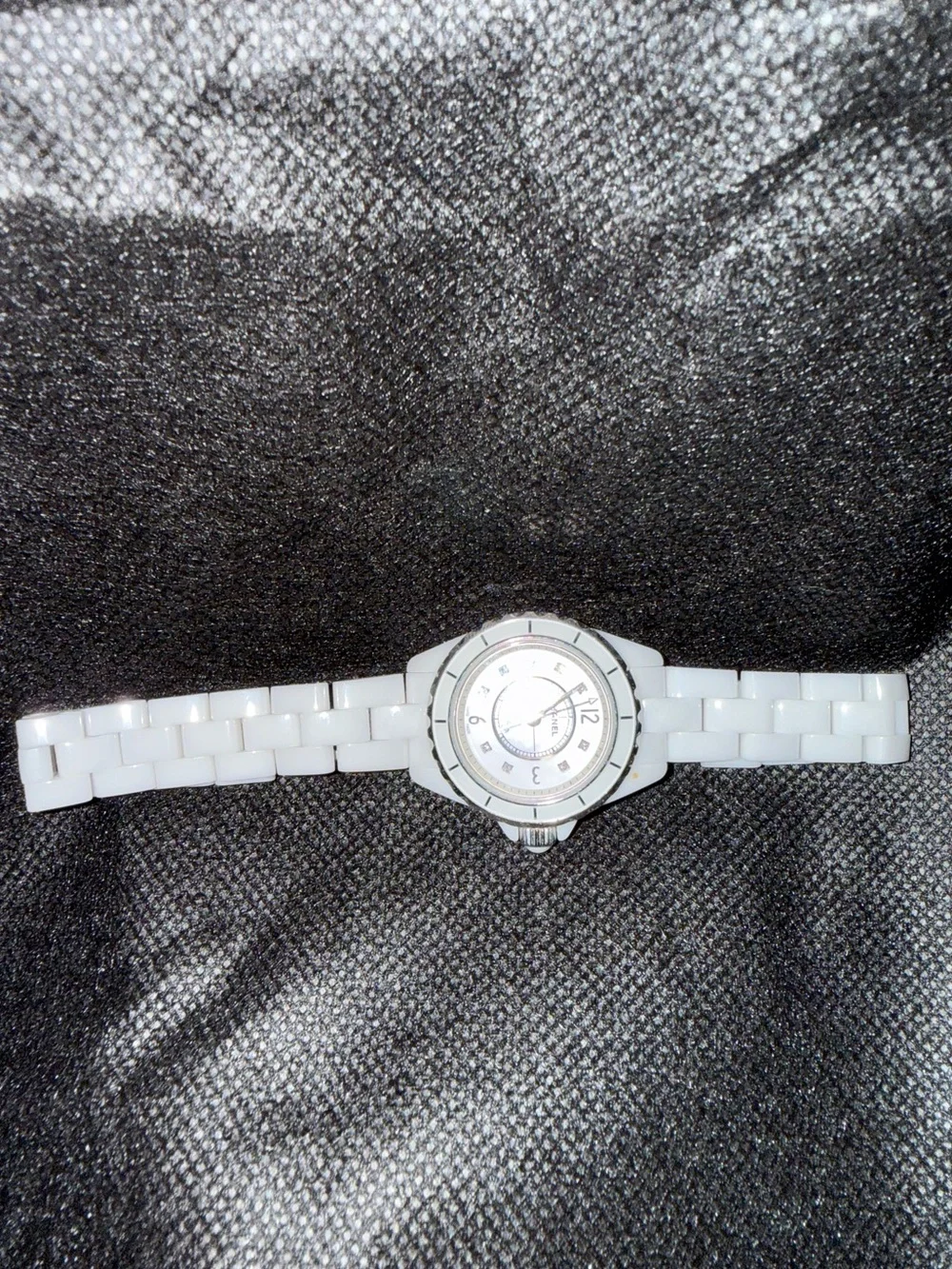 Chanel ceramic diamond faced
